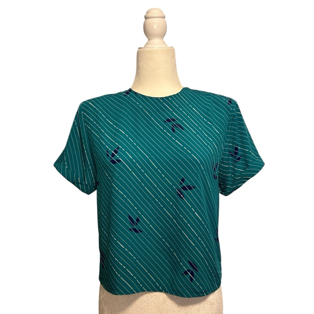 Vintage 80s Maggy London Petites Blouse